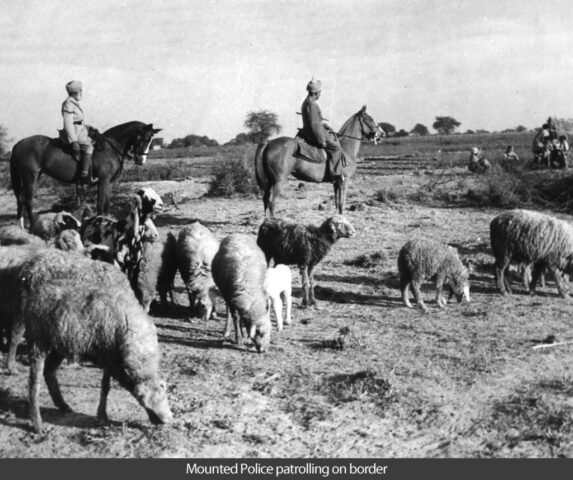 103 mounted police patrolling on border