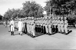 106 jl nehru inspecting parade at red fort